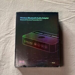 M13 Wireless Bluetooth Audio Adapter V5.3 Receiver Transmitter 2 in 1 Black